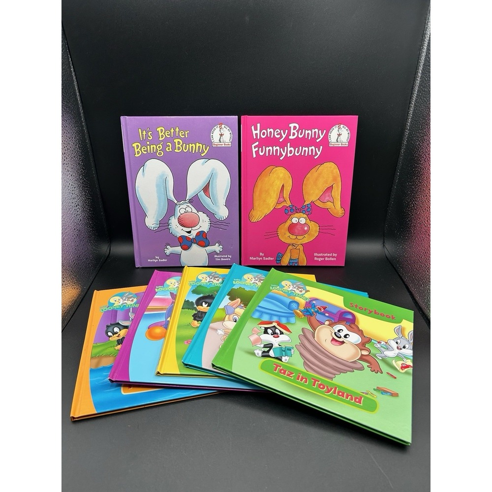 Lot Of 7 Hard Cover Children Book 2 Dr Seuss Bunny 5 Baby Looney Tunes Beginner